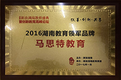 2016年湖南教育领军品牌
